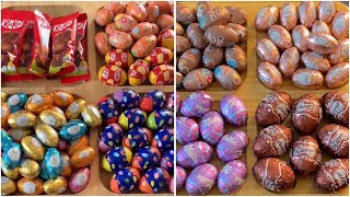 Satisfying  Filling Platters With Sweets  EASTER CHOCOLATES  ASMR 🍫🍫 [upl. by Karwan]