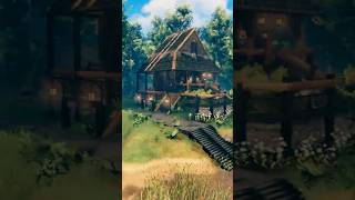 I Built A House Next To The Ocean In Valheim  TimeLapse gaming survival games valheimgameplay [upl. by Sucramel]