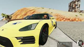 New Ramp New Car Jump HI Saport Car crashes vikki gamer BeamNG Drive [upl. by Nylasor249]