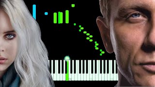 No Time To Die  Billie Eilish Piano Tutorial [upl. by Massey146]