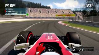 F1 2014  Mundial Express Marussia Red Bull Ring 1 Gameplay PC Spanish Español [upl. by Allets]