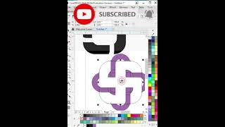 3D Gradient logo design tutorial in coreldraw youtubeshorts gradient like shorts 3dlogodesign [upl. by Anileba]