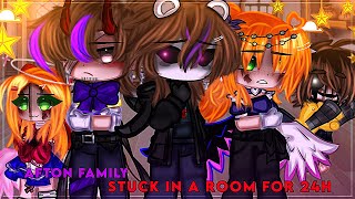 Afton Family stuck in a room for 24 hours  remake  Gacha Club  Afton Family [upl. by Enaols]