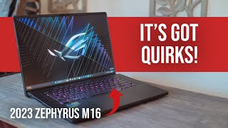 Asus Zephyrus M16 Review  Best Gaming Laptop of 2023 Its Not All Perfect [upl. by Nosneh445]