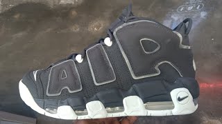 Nike Air More Uptempo Dark Smoke Barely Green 🔥 [upl. by Ycul]