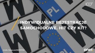 Indywidualne tablice rejestracyjne  hit czy kit [upl. by Ledif]