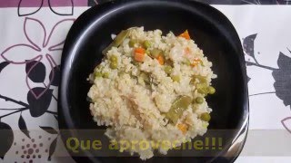 Arroz integral con verduritas [upl. by Notsreik]