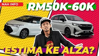 TOYOTA ESTIMA VS ALZA – MANA YANG BEST [upl. by Ahsienot218]