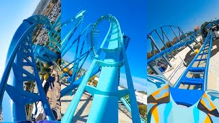 Every Roller Coaster At SeaWorld San Diego Front Seat POV 2023 [upl. by Ykciv]