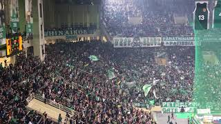 CRAZY GREEK BASKETBALL FANS  PANATHINAIKOS  OLYMPIAKOS [upl. by Ahsyen]