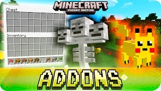 Minecraft PE 0160 Addons  Pikachu PC GUI Texture and Wither God Addon  MCPE 0160 [upl. by Nnylg51]