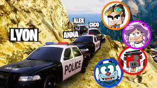 SCALO IL MONTE CHILLIAD CON VEICOLI DELLA POLIZIA SU GTA5 [upl. by Perceval519]