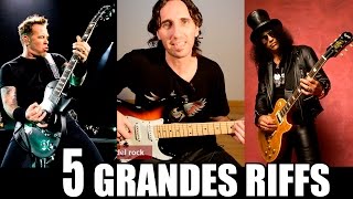 Aprende 5 Grandes Riffs De La Historia Del Rock En Guitarra Eléctrica TCDG [upl. by Peterec]