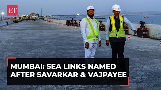 Mumbai BandraVersova sea link renamed as Veer Savarkar Setu TransHarbour link named as Atal Setu [upl. by Ettari981]