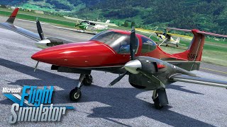 Cows DA42 Series  First Look Review  MSFS [upl. by Anerbes]