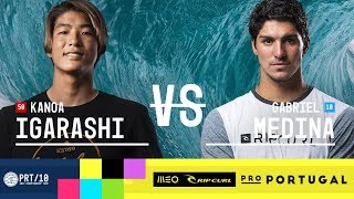 Kanoa Igarashi vs Gabriel Medina  Semifinals Heat 2  MEO Rip Curl Pro Portugal 2017 [upl. by Eceryt673]