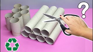 craft from paper towel rolls  ways to reuserecycle empty tissue roll [upl. by Burleigh]