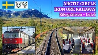 Vy “Arctic Circle” Intercity Train Narvik  Luleå  part 2 Iron Ore Railway Line via Kiruna [upl. by Karon]