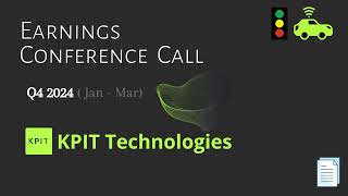 KPIT Technologies Ltd  Q4 2024  Earnings Conference Call [upl. by Annavahs]