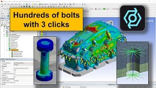 FASTMORE V17 the efficient ANSYS Extension for screws rivets or spot weld analyzes Demo Video [upl. by Eulalie]