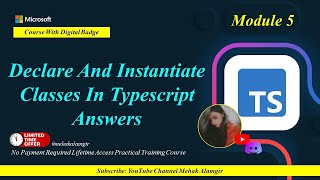 declare and instantiate classes in typescript answer  microsoft learn [upl. by Noah]