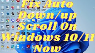 Fix auto Scrolling Down or Up in windows 1011 in laptop  Simple amp Easy method FixautoScrollDown [upl. by Newsom]