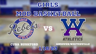 CubaRushford vs WhitesvilleAndover Girls Modified Basketball 11823 [upl. by Grigson]