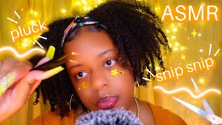 ASMR Plucking Away Negativity amp Stress 🤏🏽♡✨FAST MOUTH SOUNDS SNIPPING BRUSHINGetc 🧡✨ [upl. by Adnah]