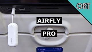 AirFly Pro Review  Best Bluetooth Airplane Adapter Watching InFlight Television [upl. by Felisha529]