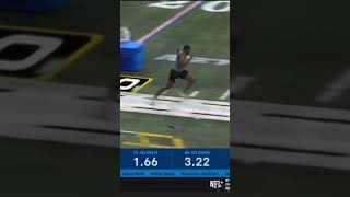 Myles Cole 40 yard dash👀 nflcombine nfl nfldraft football shorts [upl. by Roderick559]