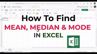 How to calculate Mean Median and Mode in Excel  Step By Step Guide [upl. by Neelat]