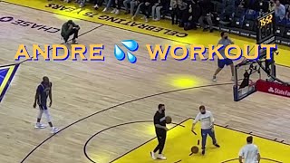 📺 Andre Iguodala wears Klay’s jersey during workout at Warriors pregame on KlayDay before Cavs [upl. by Boaten]