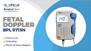 How to use Fetal Doppler BPL 9713N unboxing and demo of fetus Doppler [upl. by Adnahsal176]