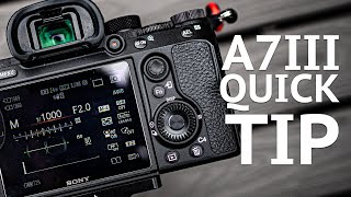 Sony A7iii  CHANGE your SETTINGS FAST [upl. by Nnasus]