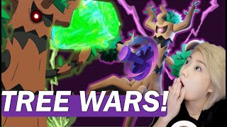 WOOD HAMMER vs CURSE The battle of the ents Pokemon Unite [upl. by Yerag169]