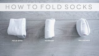 3 Simple ways to Fold Socks  Judi the Organizer [upl. by Brinna]