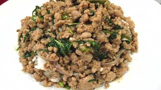 Pad Kra Pao Recipe  Ground Turkey Basil easyrecipes [upl. by Clark807]