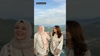 Maha hamza with turkan atay in nathiagali shoerts ranahamzasaif turkey nathiagali [upl. by Kristan548]