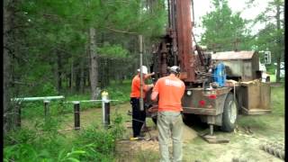 Bemidji Oil Spill Research Site  GeoProbe with Freeze Shoe [upl. by Bohlen]