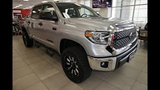 SILVER CREW CAB TUNDRA WITH 20quot FUEL HARDLINE WHEELS [upl. by Llewop]