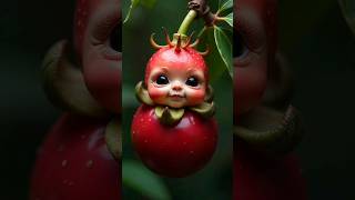 🍓Wow amazing baby face fruits photography babyfacefruits fruitsbaby humanfacefruits viralshorts [upl. by Ehling306]