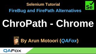 FireBug and FirePath Alternatives  Part 3  ChroPath for Chrome Browser [upl. by Catharina306]