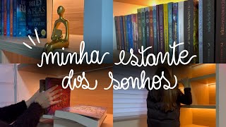 Organizando a nova estante de livros [upl. by Eelak]