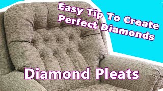 BEST Stitched Diamond Tufting tutorial  UPHOLSTERY FOR BEGINNERS  FaceLiftInteriors [upl. by Raila749]