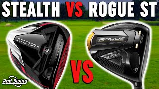 TaylorMade Stealth Plus vs Callaway Rogue ST Max LS  Golf Driver Comparison [upl. by Torres683]