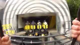 Smiler Roller Coaster complete front row ride HD Alton Towers UK [upl. by Enetsirhc]