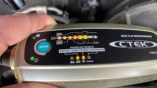 CTEK MXS 50 Test amp Charge full charge [upl. by Ynnus]