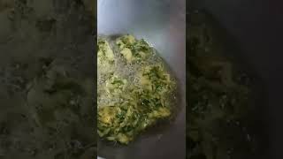 Adhunik moja r recipe tela kochu r patar pokora recipe cookingchannel [upl. by Frey]