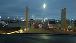 202201  Driving on board carferry  Ouistreham to Portsmouth [upl. by Jagir]