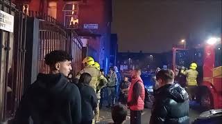 Mayhem in Harehills  Harehills ally bonfires Police amp Fireworks [upl. by Countess]